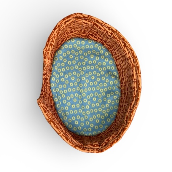 IKEA toy dog bed stuffed animal Woven Pet Basket with Blue Cushion - Picture 2 of 4